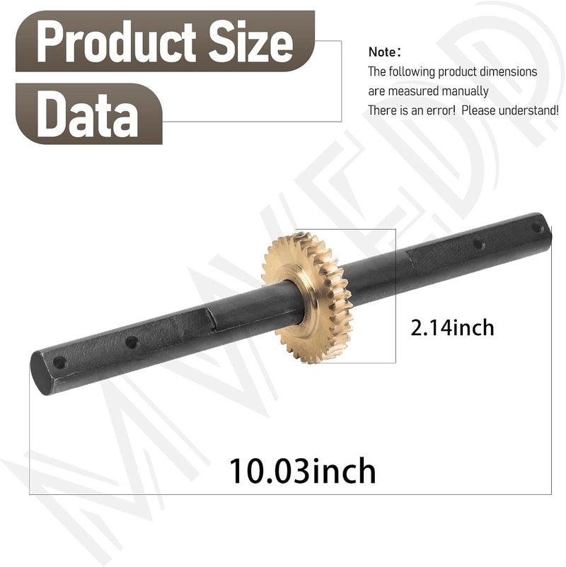 MWEDP 4651 Replacement Tiller Shaft Tine Assembly Compatible with Earthquake, Powermate PCV43, H-onda FG100 Tiller Cultivator - Image 2